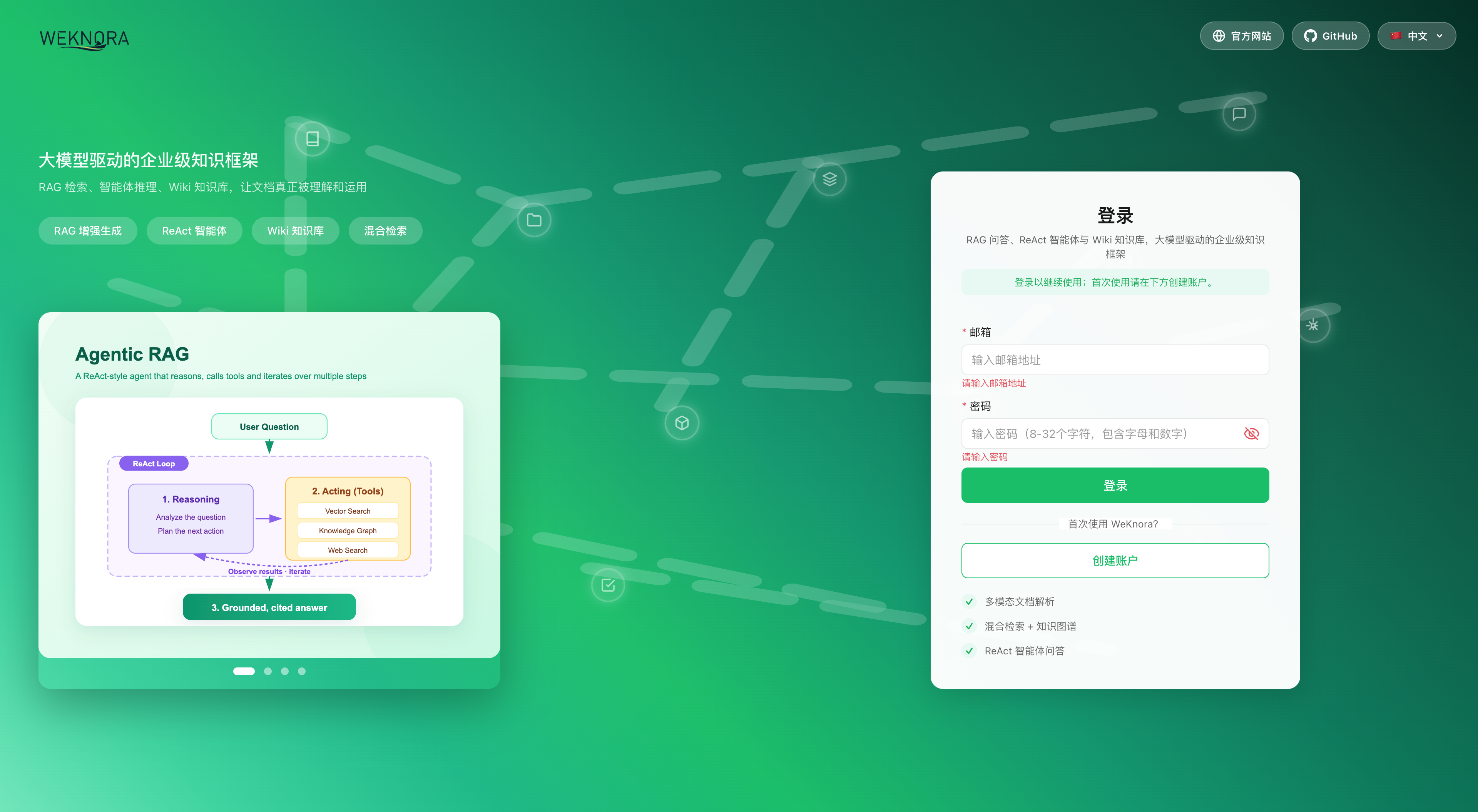 首次访问的注册页面